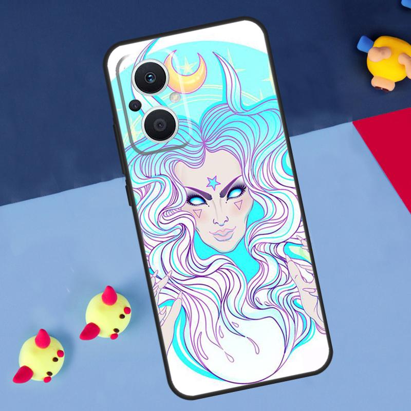 Girly Pastel Witch Goth For OPPO Reno 14 13 12 11 10 Pro 11F 12F 13F 14F 7 8 Lite 8T OPPO Find X9 X5 X6 X8 Pro Case