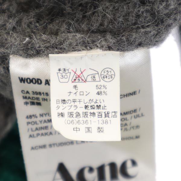 ACNE STUDIOS wool blend Long sleeve V neck knit XS Gray sweater Men's Used