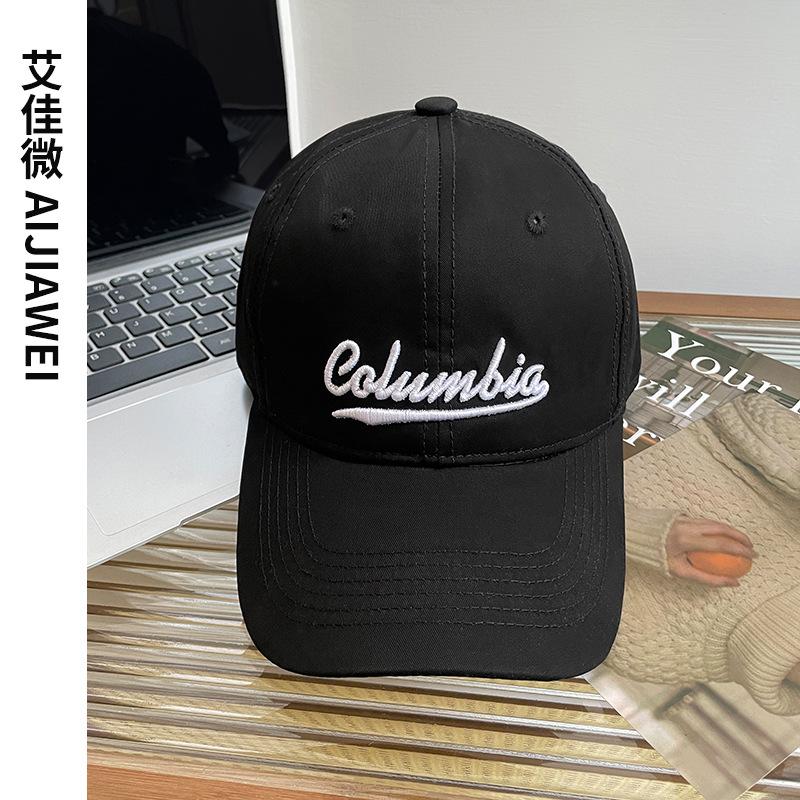 

Мягкий верх показывает маленькое лицо трехмерная вышивка бейсболка женская весенняя пара повседневная универсальная большая окружность головы кепка с козырьком мужская Adjustable (56-59cm) чёрный