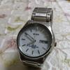 Used [Good Condition] ALBA Solar Watch 10BAR White Dial Day Date Product Number V158-KZG0