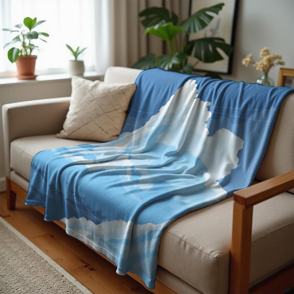 Anime Golden Autumn Tree Anime Cartoon Flannel Blanket Soft Warm Throw for Bedroom Sofa Car Kids Holiday Gift