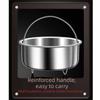 Stainless Steel Food Steamer Rack Water Resistant Rice Cooker Basket  Pressure Cooker