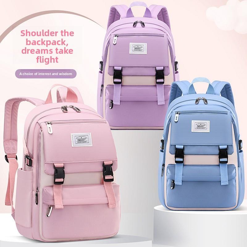 Kids School Backpack For Boys And Girls With Lightweight Nylon Material And Cushion Straps For Classroom Use