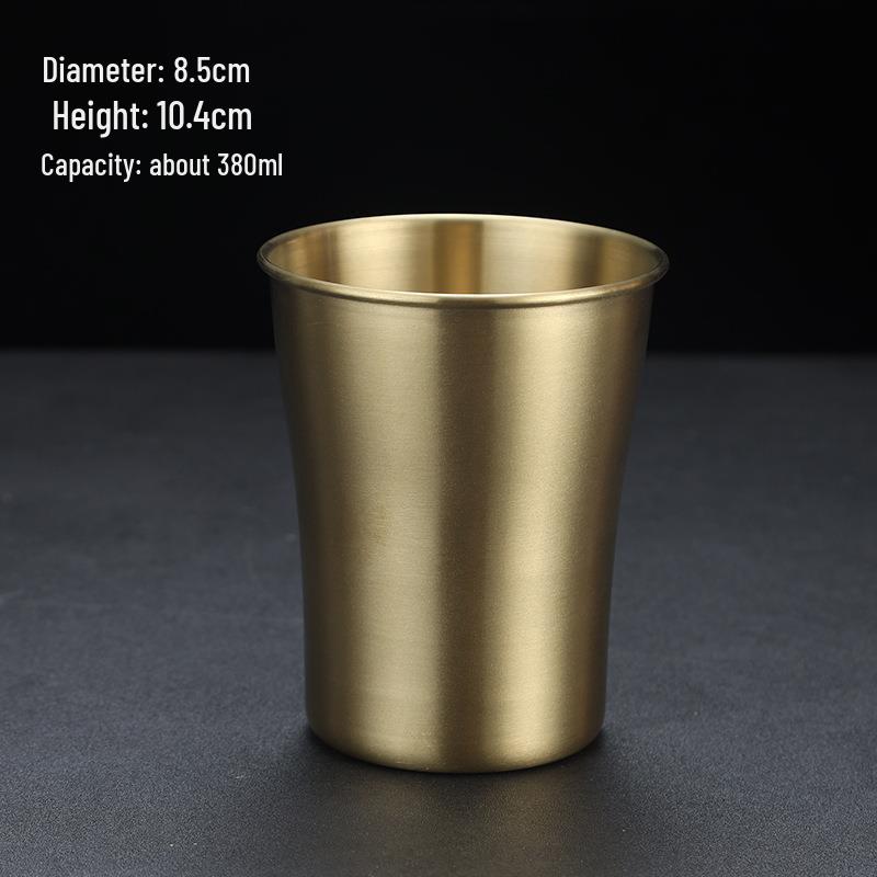 Korean Stainless Steel BBQ Gold Cutlery Round Plate