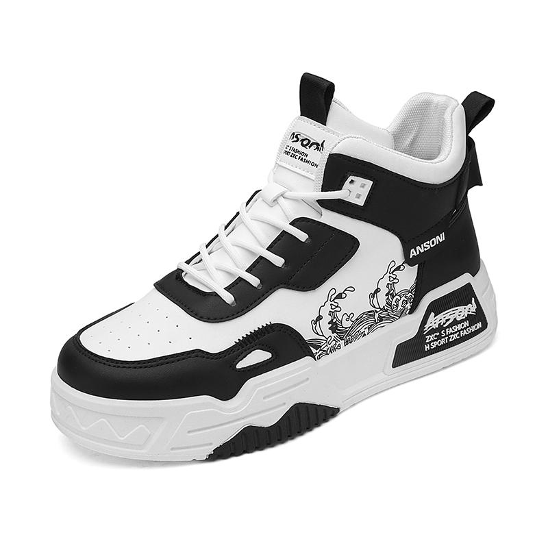 

Мужские кеды Joker с высоким верхом, повседневные, на мягкой подошве, для ходьбы на открытом воздухе, молодежные спортивные борцовки, на толстой подошве, на плоской подошве 42