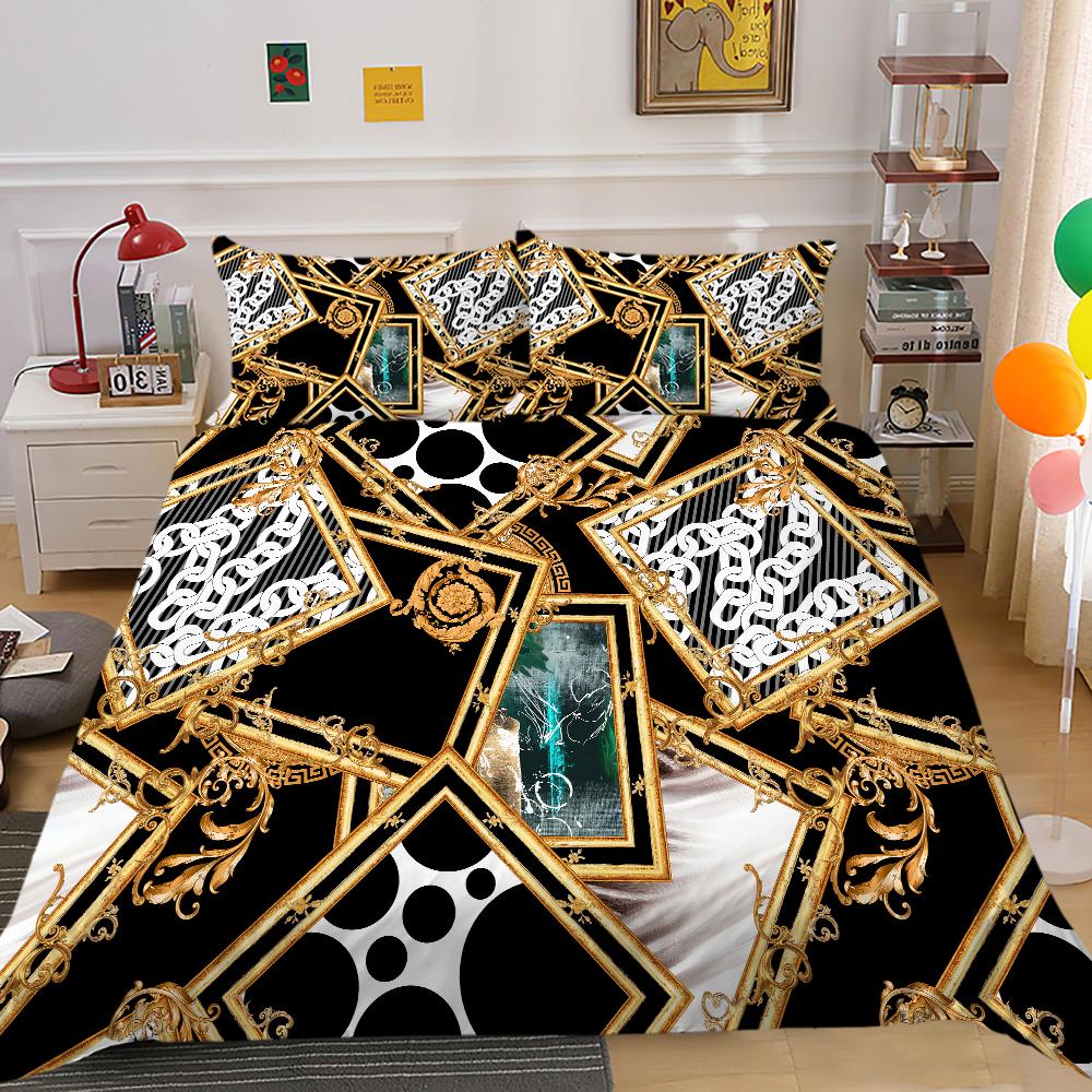 Classic Luxury Series Bedding Set Luxury Duvet Cover and Pillow Case 2/3 AU240 * 270 Washable and Quick Drying Bedding Sets