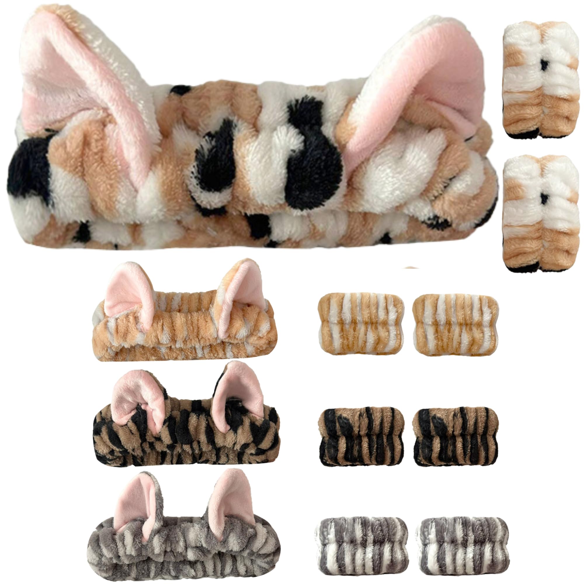 

Умывалка Повязка для волос с кошкой Набор кошачьей умывалки Наручный Кот [Суясува] Уши, 4, Узор, Повязка,