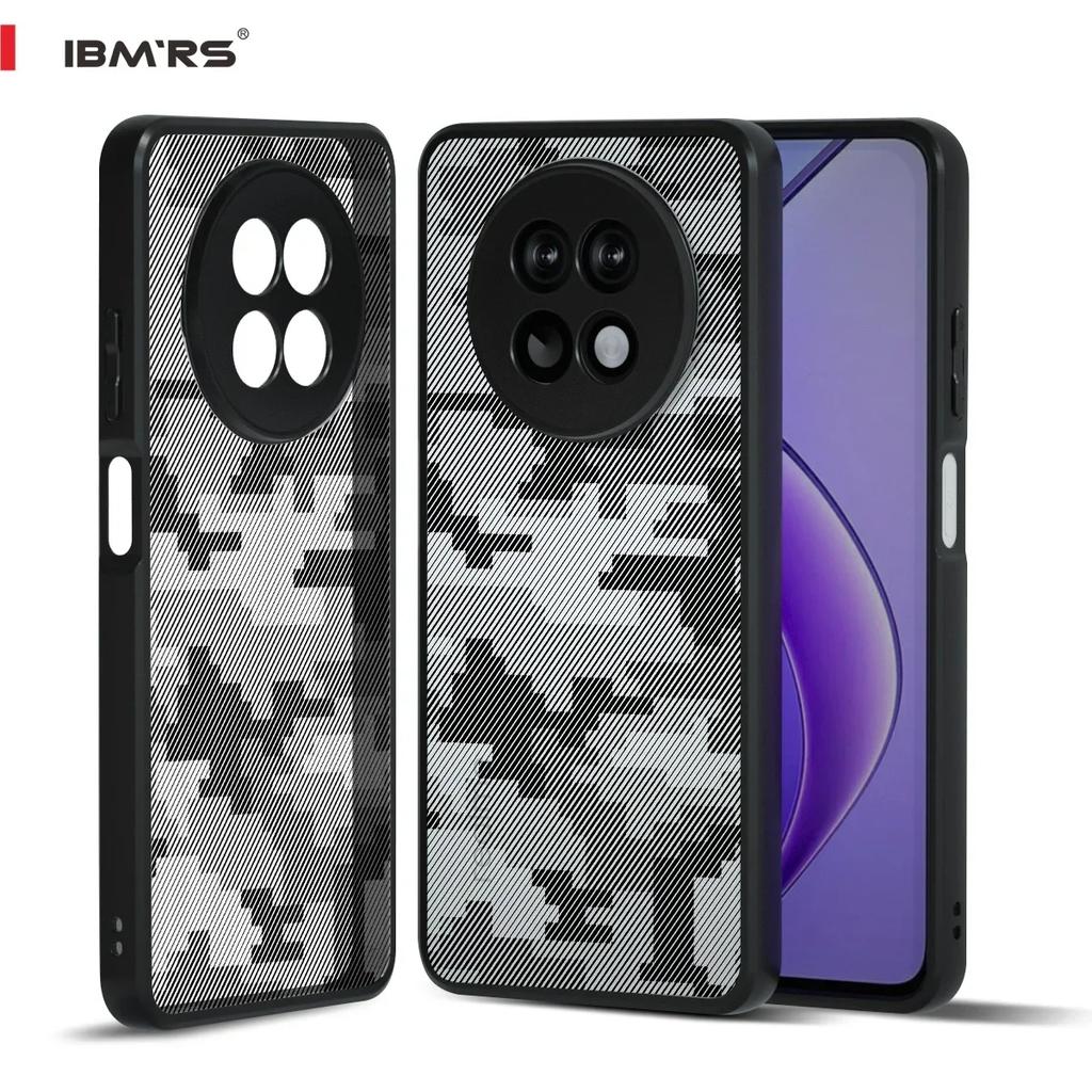 (Comes with wrist strap)IBMRS for realme Narzo N65 Case, Compatible with Shockproof Slim Thin Cover Clear Camo
