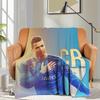 Coperta Personalizzata Divano Ronaldo CR7 Letto Campeggio Pisolino Coperte Morbide e Soffici per l'Inverno Caldo King Size Biancheria da Letto in Microfibra