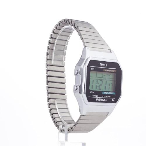 Timex Mens Classic Silvertone Digital Watch