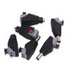 1/20pc Solder-free Press-fit DC Power Connector Security Camera Led Strip Male Female Adapter Socket Power Plug Cable Connectors