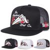 Men Poker Hip Hop Hat Mesh Hat Outdoor Adjustable Sunscreen Leisure Hat Spring Autumn Travel Tourism Beach Vacation