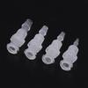 1PC Luer Lock Adapter Straight Through Plate PP Plastic Air Valve Pipe Subpackaging Instrument Syringe Air Tube Connector