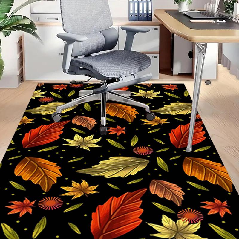 1PC Autumn Leaves Extra Large Non Slip Floor Carpet, Office, Family, Studio Large Area Rug Indoor Rugs, Bold Statement Piece