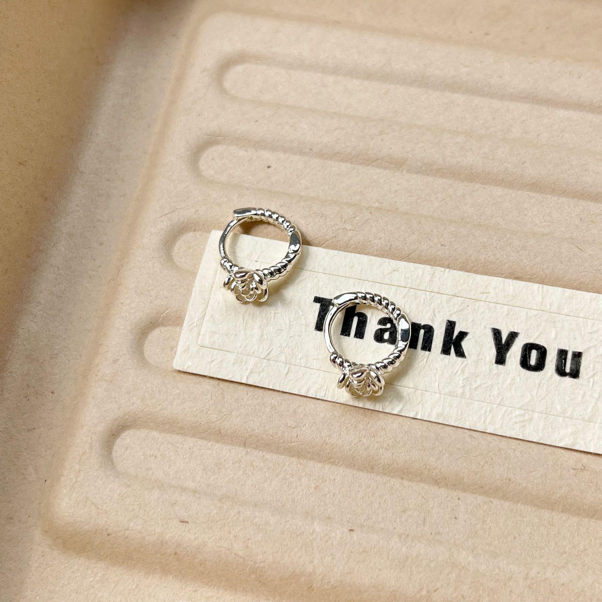 Нишевые Розовые Серьги класса Люкс Высококлассная Личность Универсальные Минималистичные Компактные Дизайнерские Женские Изящные Серьги для Ежедневной Носки