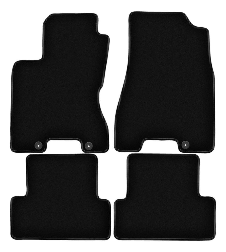 BASIC black velour floor mats for: Nissan X-Trail II T31 SUV (2007-2014)