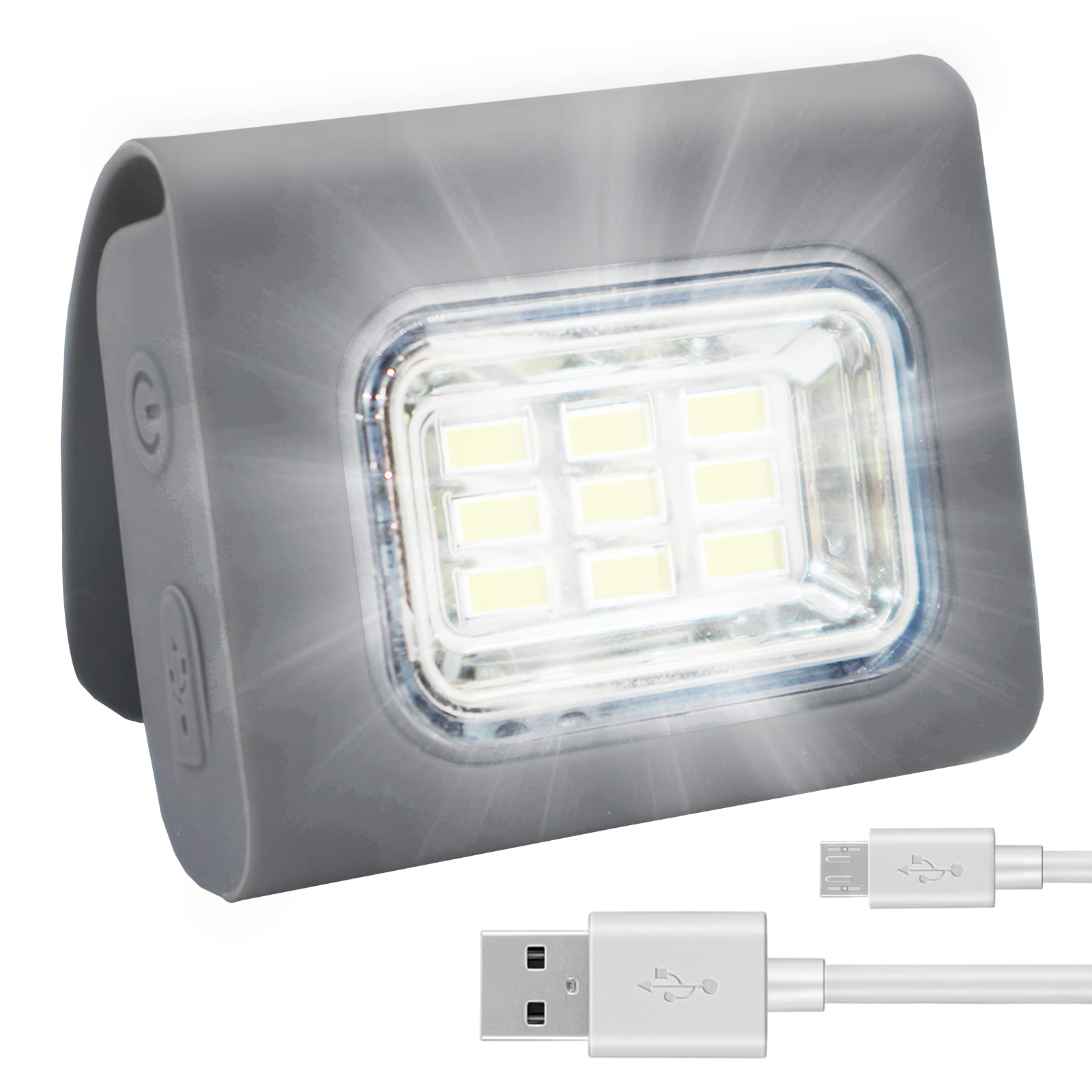 

XBGD Running USB Safety 4 Lighting 200 for and Strolling Light, Rechargeable, Light, Bright, Lightweight, Waterproof, Magnetic, Modes, Lumens, сірий колір