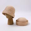Premium sense solid color medicine box hat hot-selling big-name sailor hat simple breathable straw hat showing face small top hat