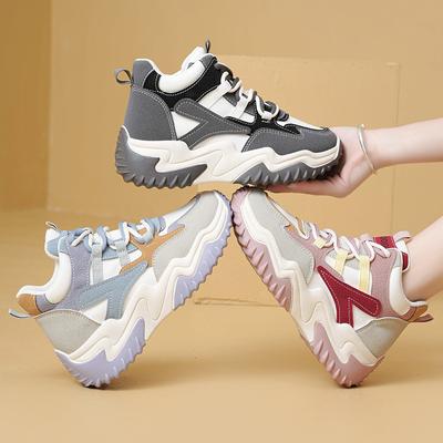 Trendy Koreaanse Stijl Dad Shoes voor Dames Alles-match Sportschoenen Street Style Hoogteverhogende Schoenen voor Dames