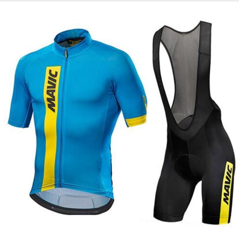 Set Completo Maglia da Ciclismo e Salopette da Ciclismo Uomo Donna Traspirante Abbigliamento per Mountain Bike e Bici da Strada