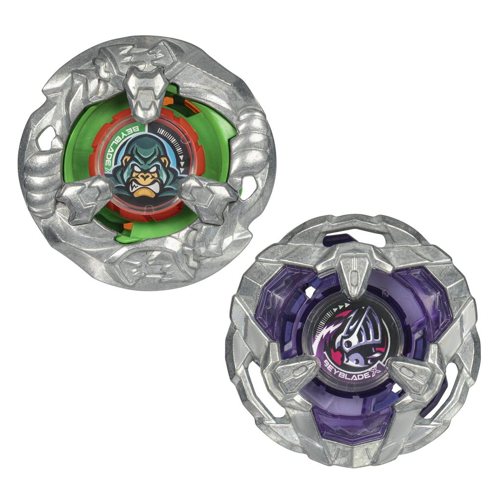 Beyblade X Yell Kong Helm Knight Dual Pack Set with 2 Battle Top Toy for Boys and Girls Ages 8 and Up 3-60GB 5-80T Right-Spinning Tops,