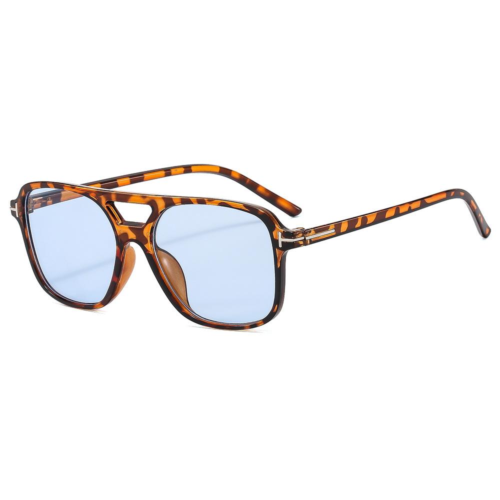 Vintage Oversized Sunglasses Women Retro Brand Big Frame Sun Glasses Female Black Yellow Ins Style Square Glasses
