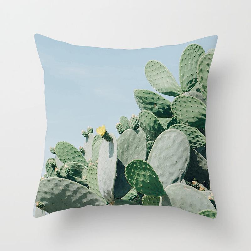 Modern Simple Landscape Car Print Sofa Pillow Cushion Cover Home Soft Furnishings