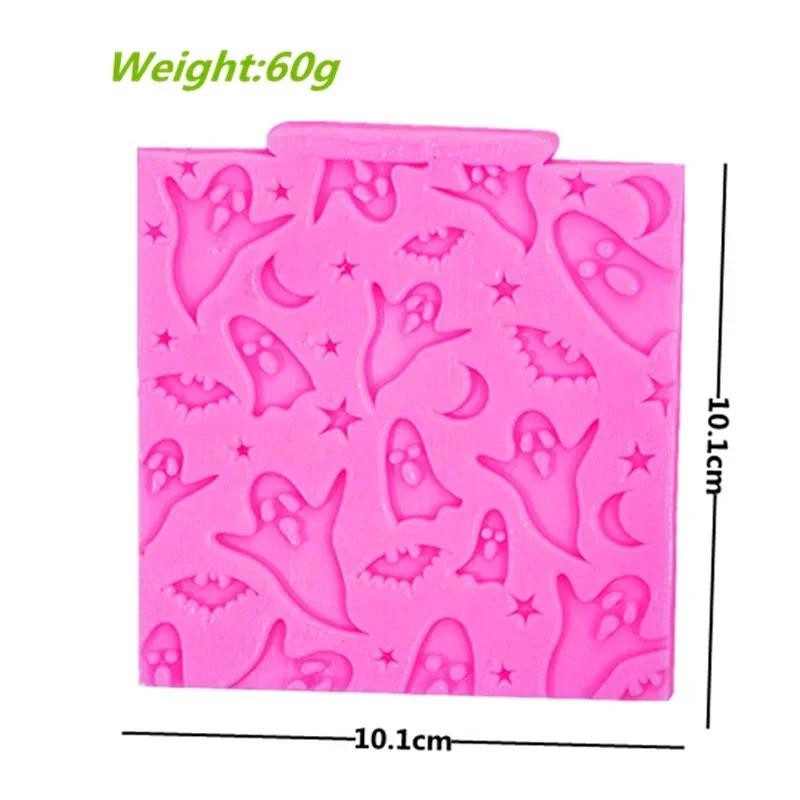 Halloweenský styl Duch Ručně vyrobená Kreativní Silikonová Forma DIY Čokoládový Dezert Fondánové Formičky Pečicí Nástroj Pryskyřicová Silikonová Forma