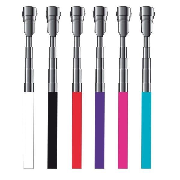 Magnetisk uttrekkbar lommelykt, lommelampe, maks lengde 80 cm