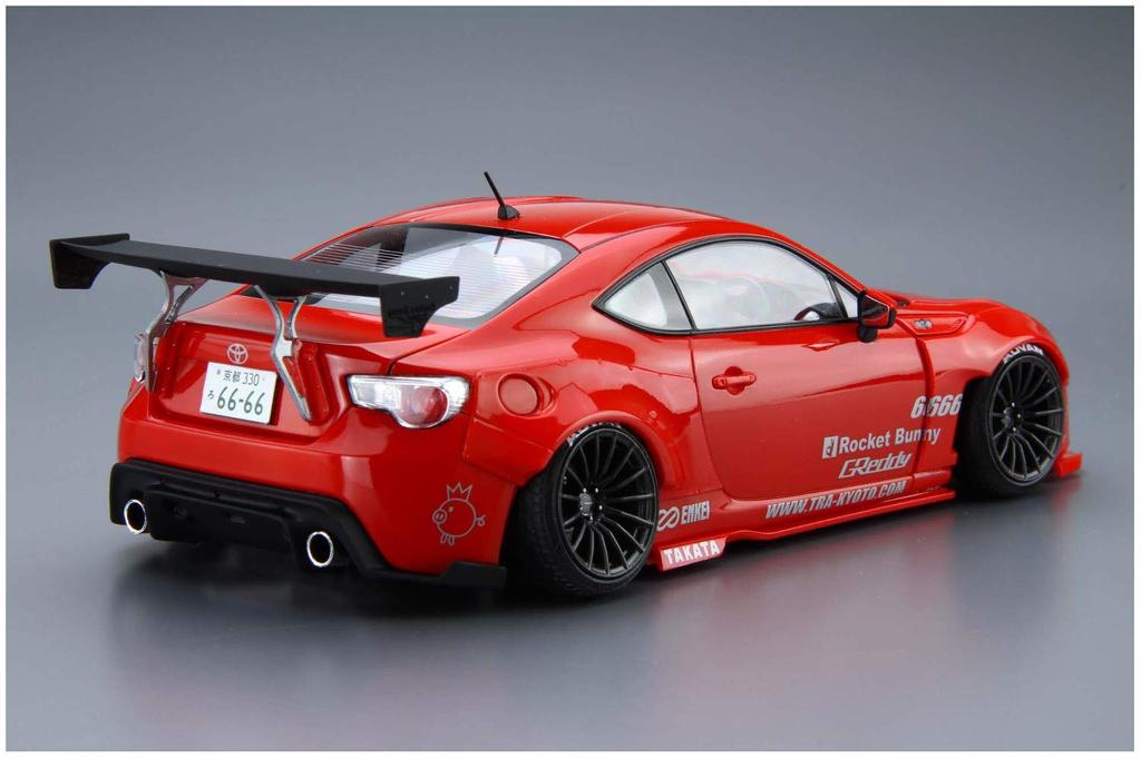 Aoshima Bunka Kyozai The Tuned Car ZN6 TOYOTA 86 BUNNY ENKEI Plastic Model 1/24 '12 GREDDY&ROCKET Ver.