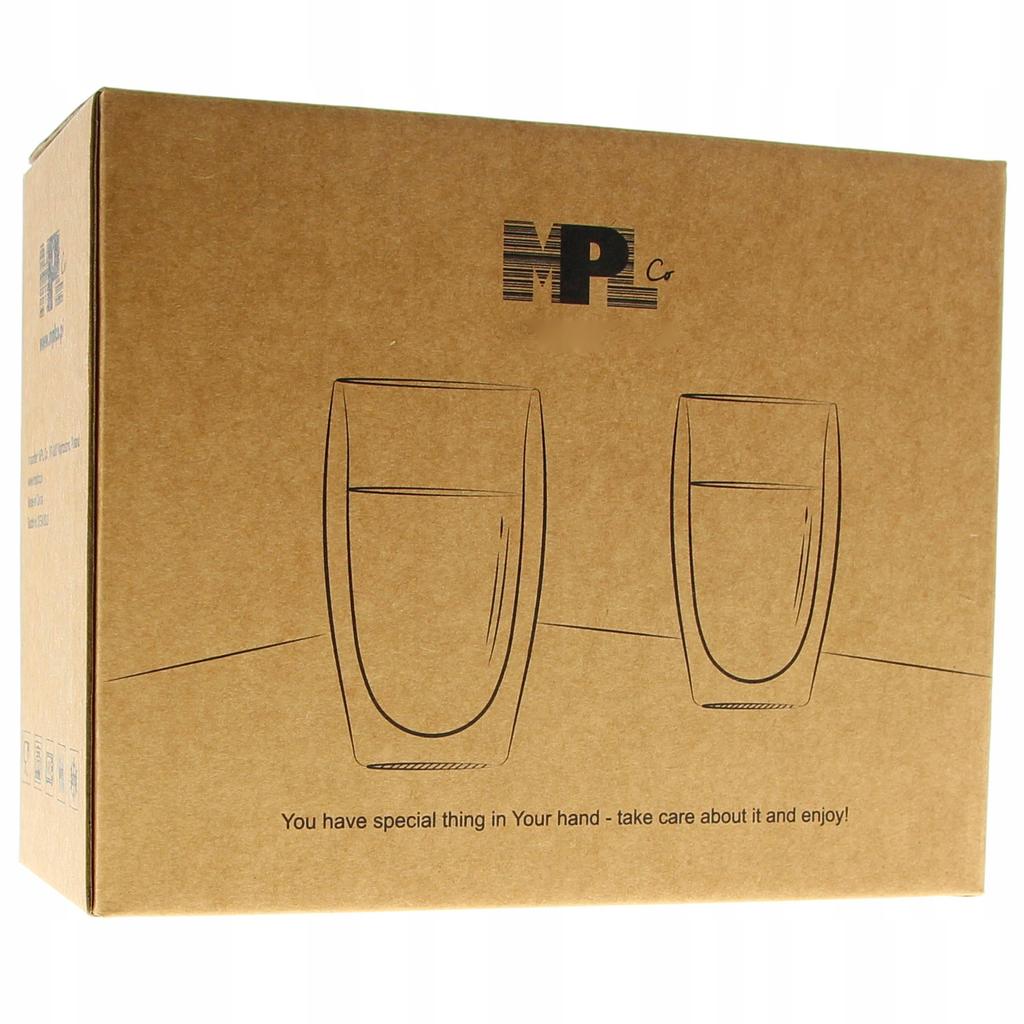 THERMAL GLASSES FOR COFFEE, CAPPUCINO, TEA 300ml