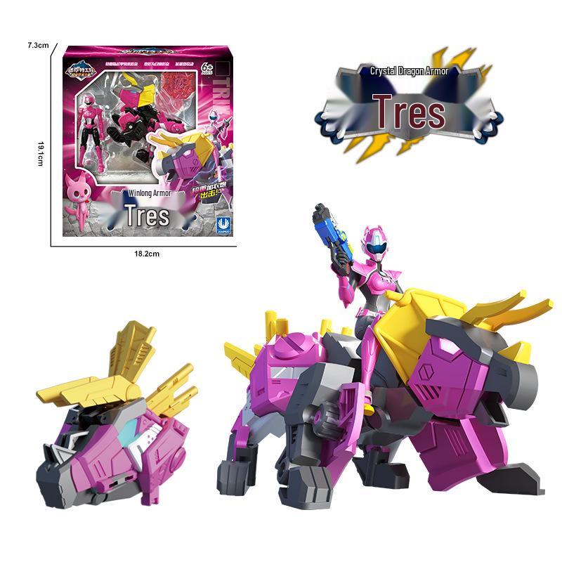 Zhan Gao Mini Force Super Dinosaur Power Series 2 Transforming Mecha Robot Toy