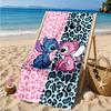 Cartoon Hawaii Artwork Printed Microfiber Beach Towel, Soft And Absorbent, Quick-Dry, Ideal for Summer Travel, Beach Essential, Swimming Pool