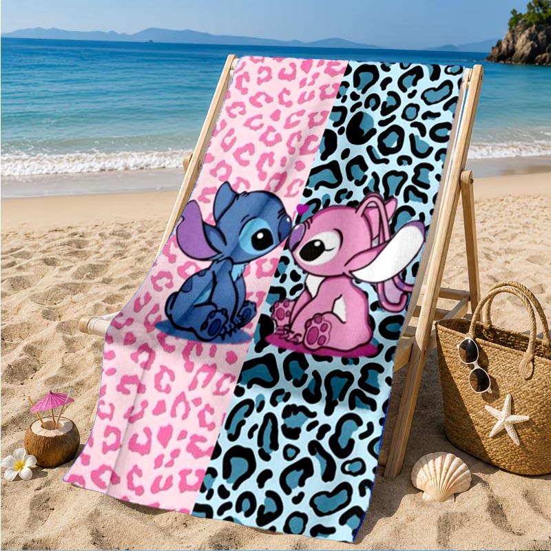 Cartoon Hawaii Artwork Printed Microfiber Beach Towel, Soft And Absorbent, Quick-Dry, Ideal for Summer Travel, Beach Essential, Swimming Pool