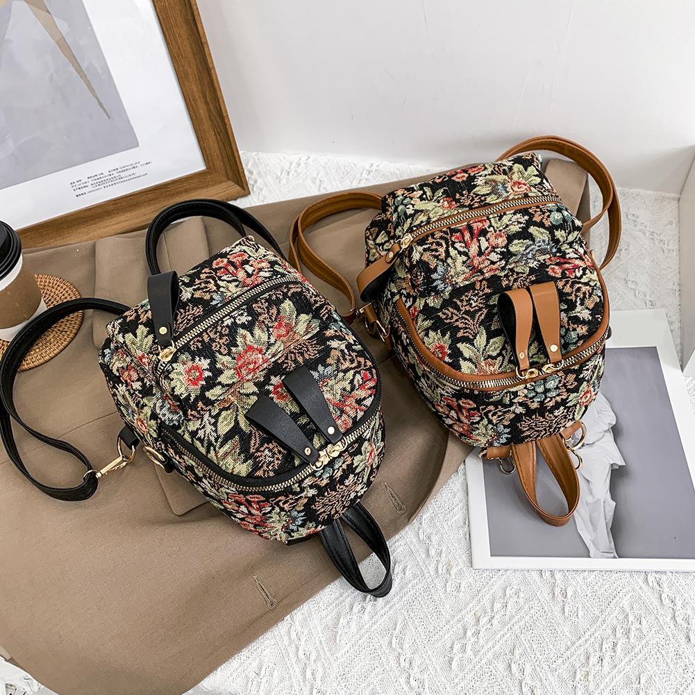 Preppy Style Mujeres Impresión de flores Lienzo Estudiantes Mochila Bolsos  pequeños comprar a buen precio — entrega gratuita, reseñas reales con fotos  — Joom
