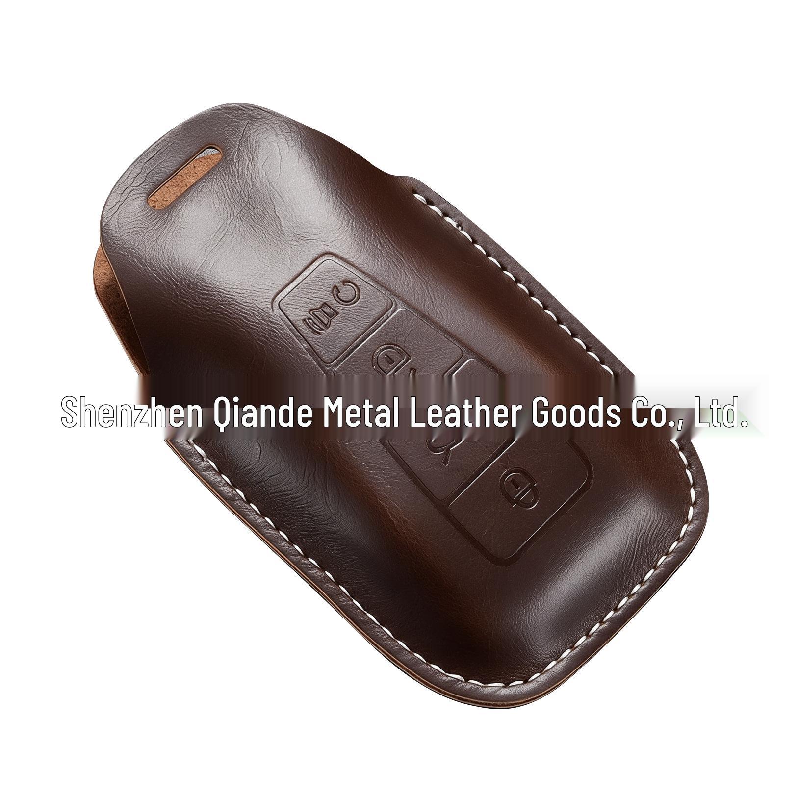 Geely Key Case: Compatible with Emgrand, Xingrui, Xingyue L, Binrui Cool, Boyue, Binyue, Yuanjing, Borui Models Mocha Brown Single Key Case