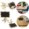 10 Pack Mini Wooden Chalkboard Blackboard Message Wedding Party Labels Tabletop Decoration