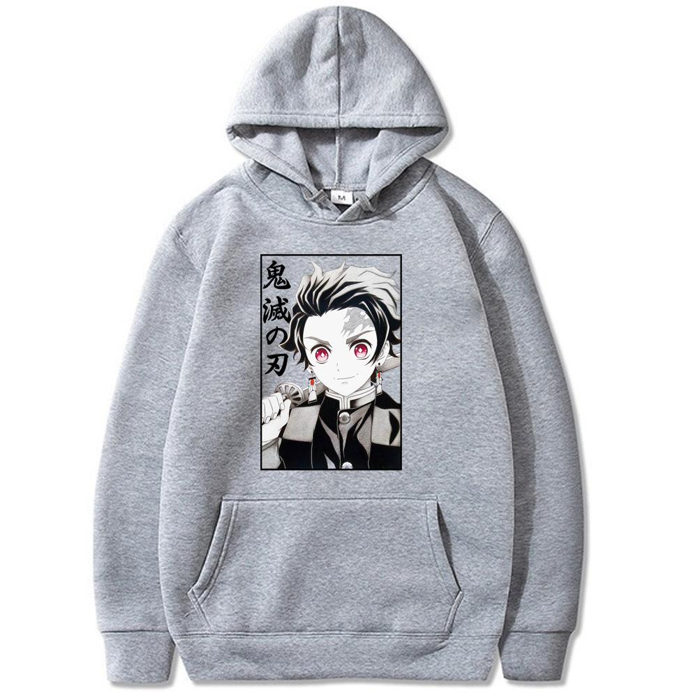 Kamado Tanjirou Printed Autumn Winter Men Hoodie Brand Hoody Y2K Clothes Vintage Casual Unisex Long Sleeve Pullovers