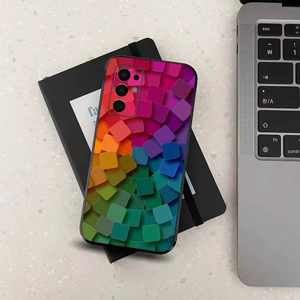 

3D Art Block Cool For Samsung Galaxy A73,31,32,72,41,53,52,71,22,5G,Note,J7,8,9 Soft Black Silicone Phone Case SamsungA40