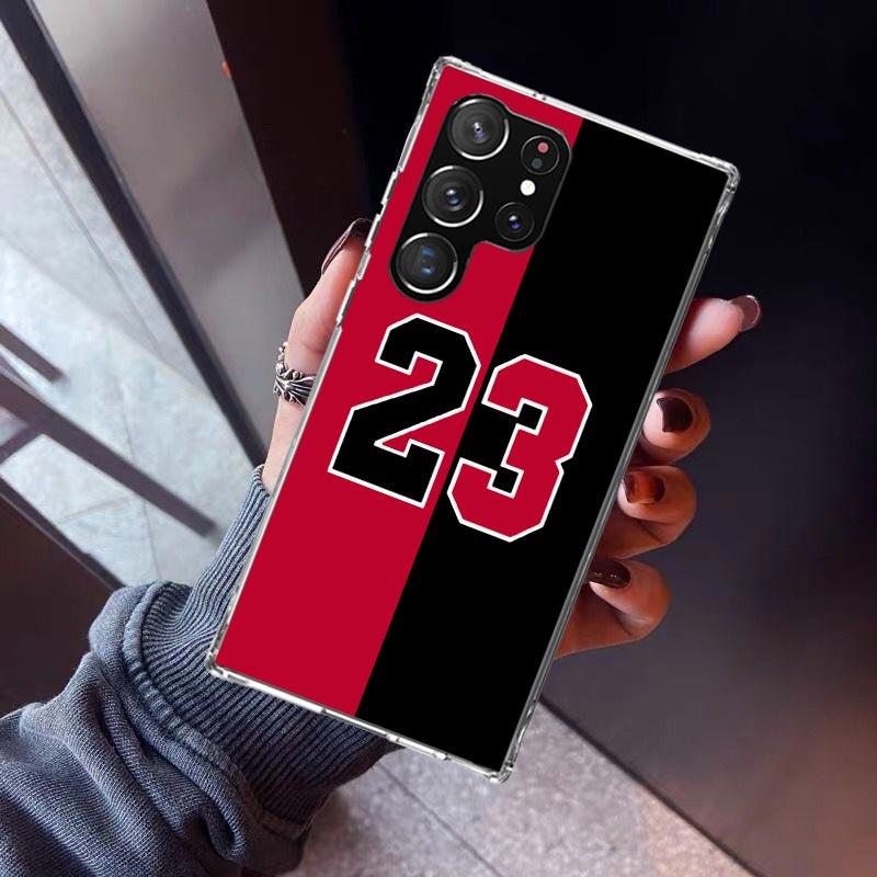 Basketball 23 24 8 Number Phone Case For Samsung Galaxy S23 S24 S25 Edge S26 Ultra S22 + S21 Plus S20 FE Cover Silicone Print Sh