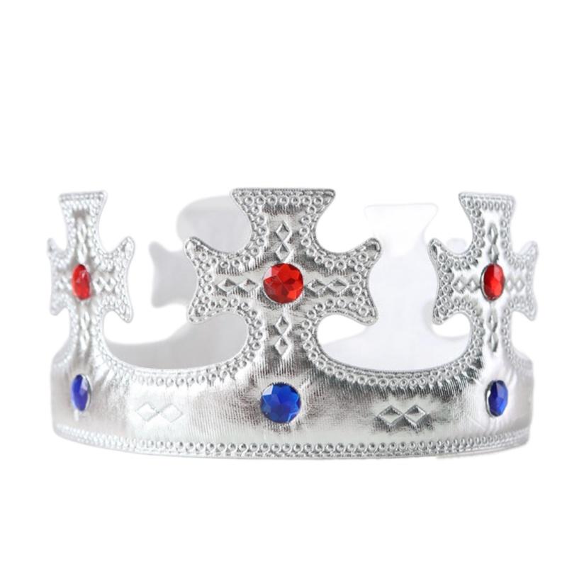 Stilvolle goldene Krone für Kinder, perfekt für Halloween- und Geburtstagsfeiern