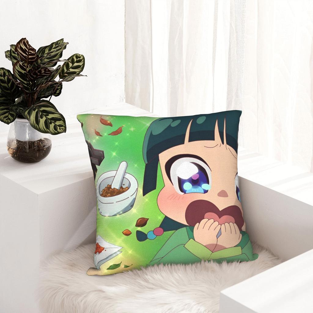 Printed The Apothecary Diaries Maomao Pillowcase Fabric Cushion Cover Gift Cartoon Anime Pillow Case Cover Home Zipper