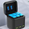 3 Slot USB Charging Case For 13 Black Camera Batteries Charging Box Travel Carry Case with Cord Batteries Case