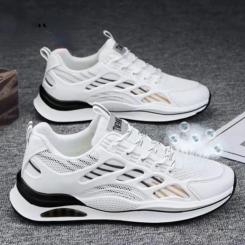 

Running shoes men s new spring, summer and autumn mesh breathable casual comfortable white shoes sports shoes 39