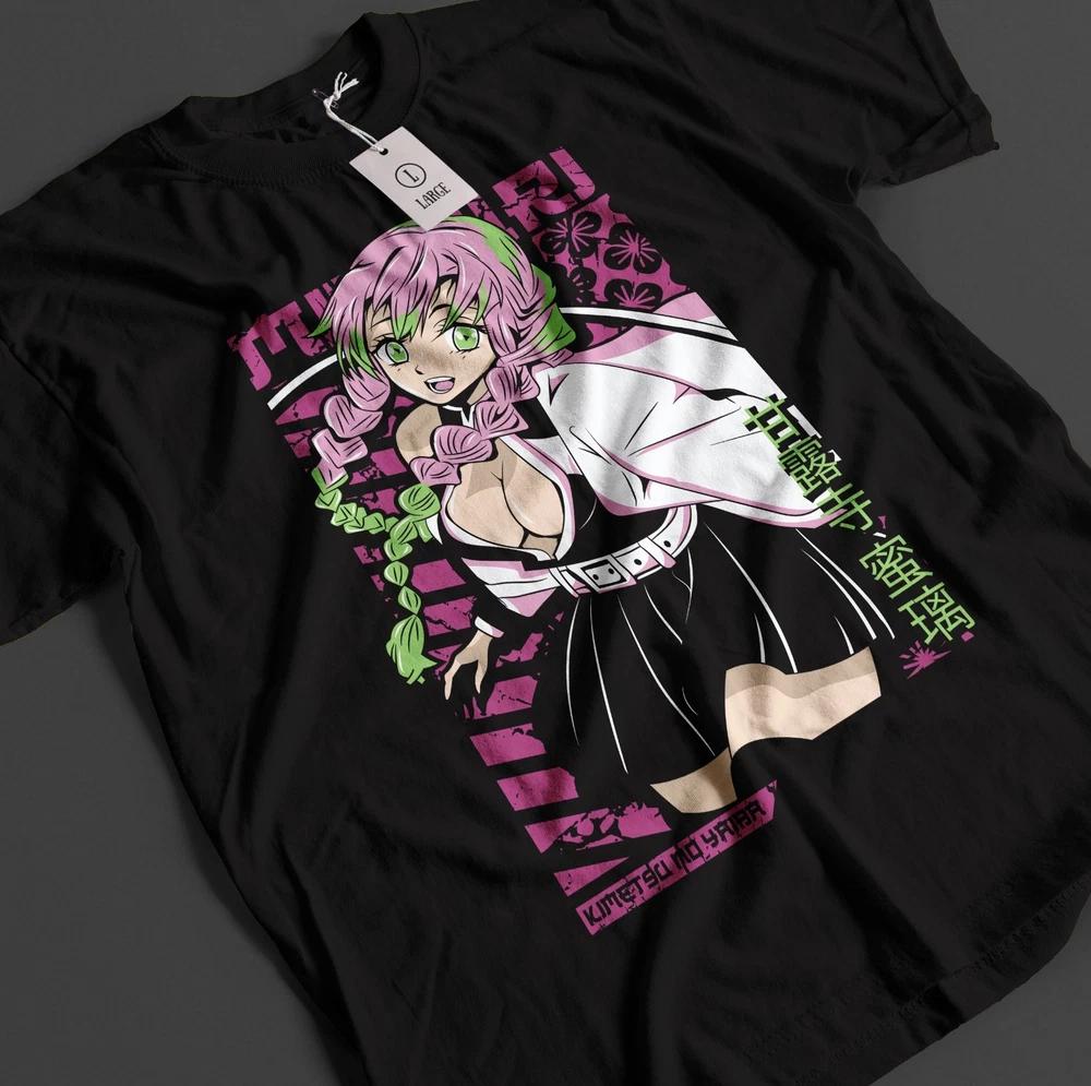 Demon Slayer Shirt Mitsuri Kanroji TShirt Tanjiro KNY Anime Akaza Top Muzan Tee
