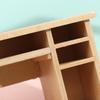 1/12 Dollhouse Miniature Desk With Keyboard And Mouse Wooden Toys Furniture