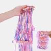 Gold Foil Foil Fringe Curtain Pink Color Laser Ribbon Decoration For Graduation