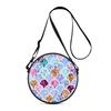 Mermaid Tail Print Round Shoulder Bag Casual Messenger Bag for Woman Best Gifts 2D Flat Casual Daily Crossbody Bag