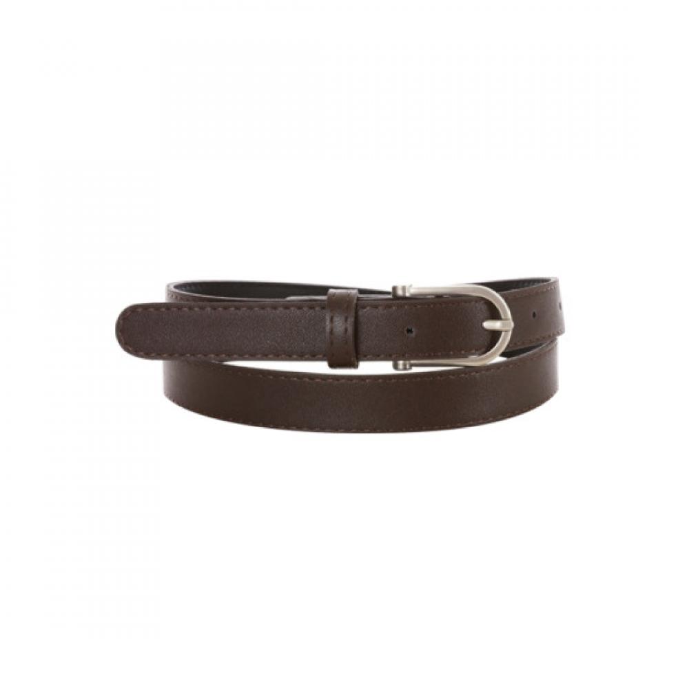 Shop Women Domestic Matte Ring Buckle Belt Brown Tu Wbt 0745