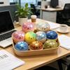 Giant Rainbow Dumpling Squishes Glittering Soft Squishy Toy Simulated Bun Sensory Balls  Boys Girls